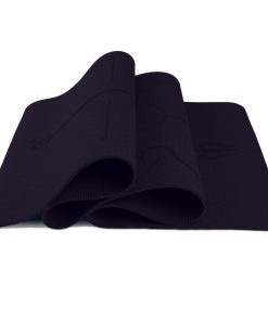 Thảm Tập Yoga Định Tuyến YogaLink TPE cao cấp 6mm - Đen
