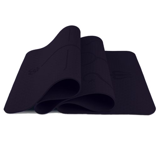 Thảm Tập Yoga Định Tuyến YogaLink TPE cao cấp 6mm - Đen