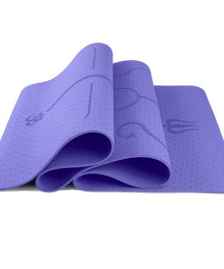 Thảm Tập Yoga Định Tuyến YogaLink TPE cao cấp 6mm - Đen