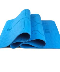 Thảm Tập Yoga Định Tuyến YogaLink TPE cao cấp 6mm - Đen